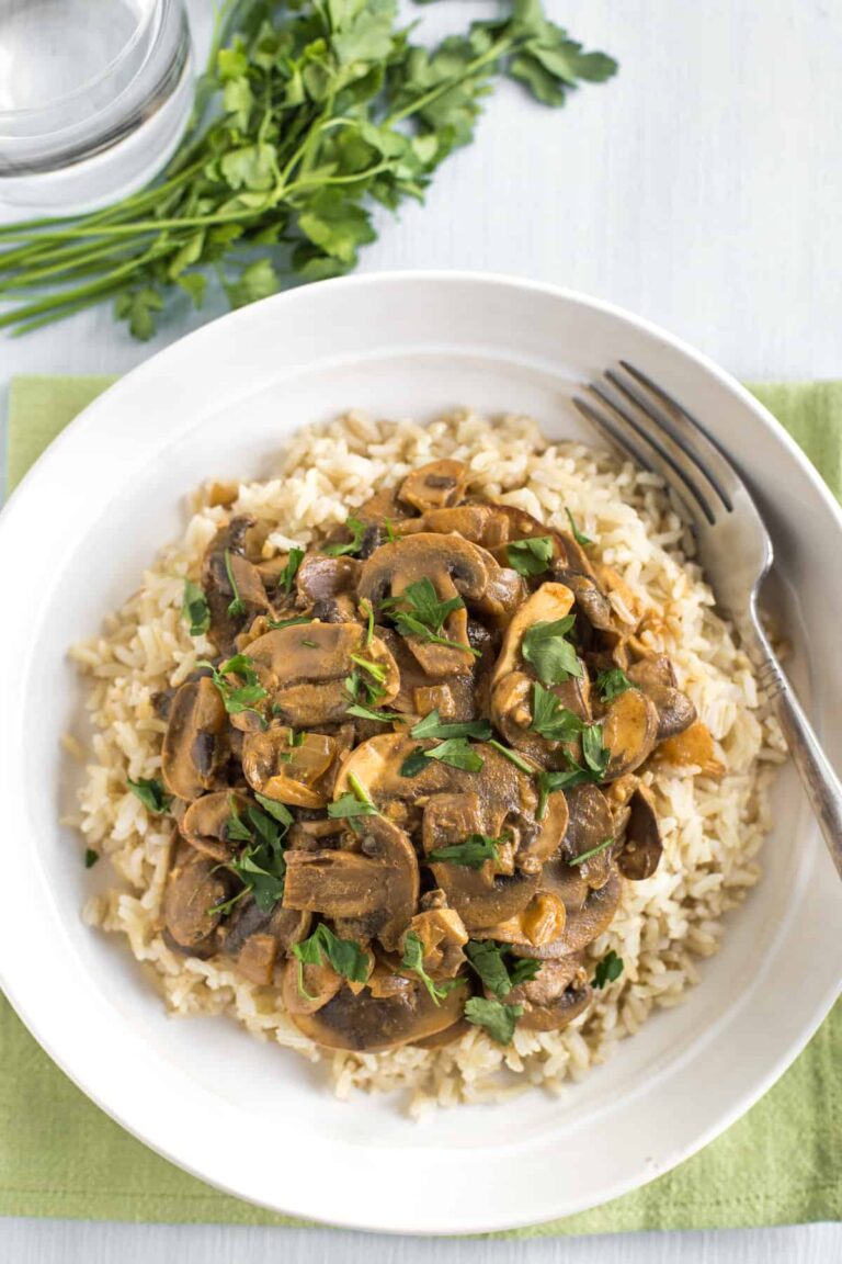 15 Minute Mushroom Stroganoff