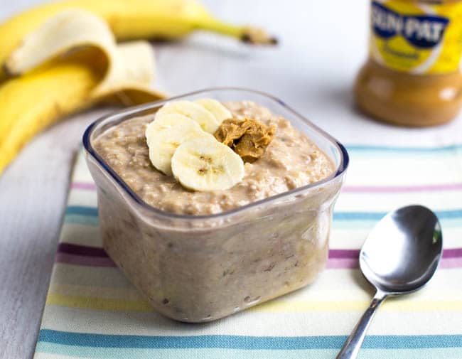 Banana and Peanut Butter Overnight Oats