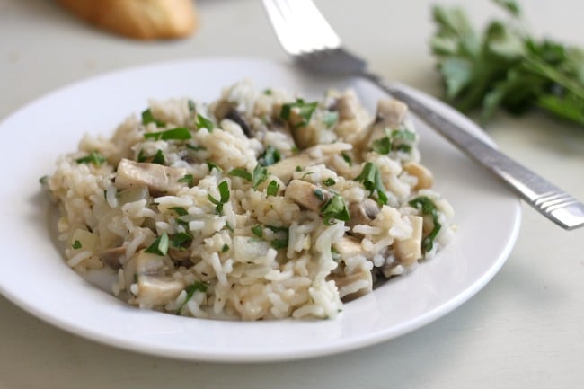 Cheater’s 15 minute mushroom risotto