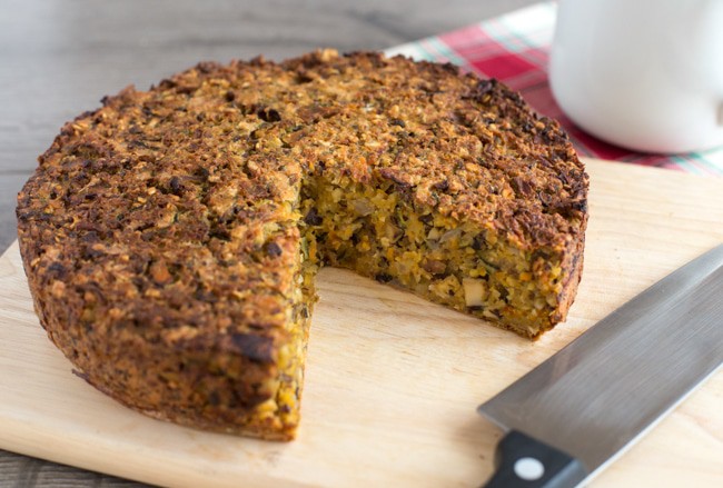 Chestnut and chickpea roast