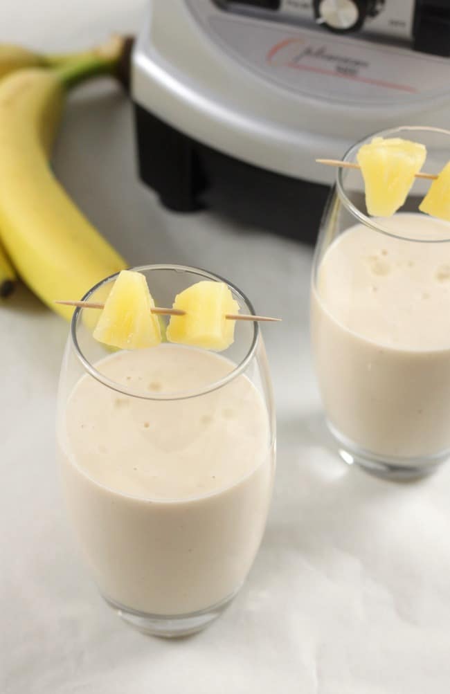 Coconut pineapple banana smoothie Coconut pineapple banana smoothie - tastes like the Caribbean!!