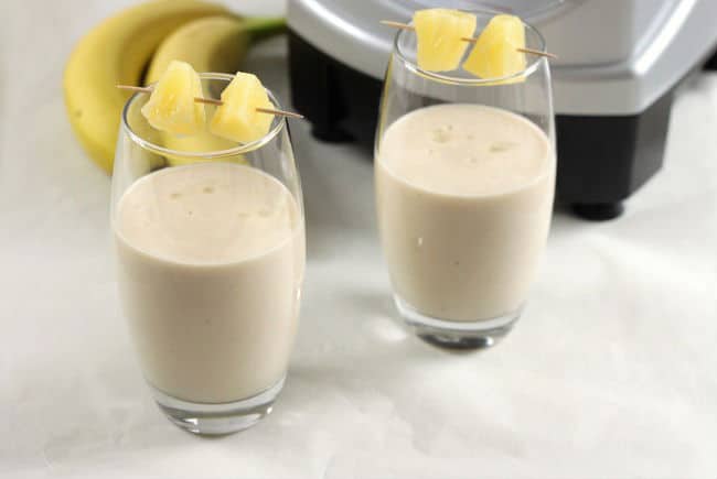 Coconut pineapple banana smoothie Coconut pineapple banana smoothie - tastes like the Caribbean!!