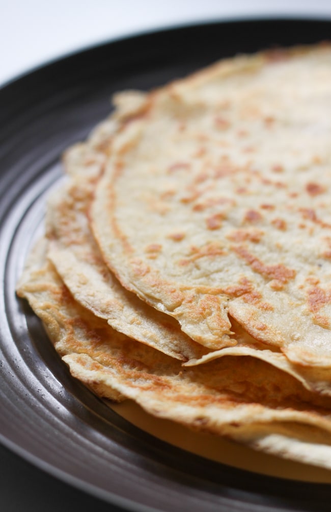 Creamy mushroom stuffed crepes - I bet you've got most of the ingredients for these crepes in your kitchen already!