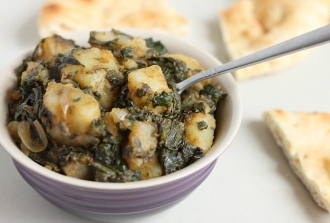 Easy slow cooker saag aloo