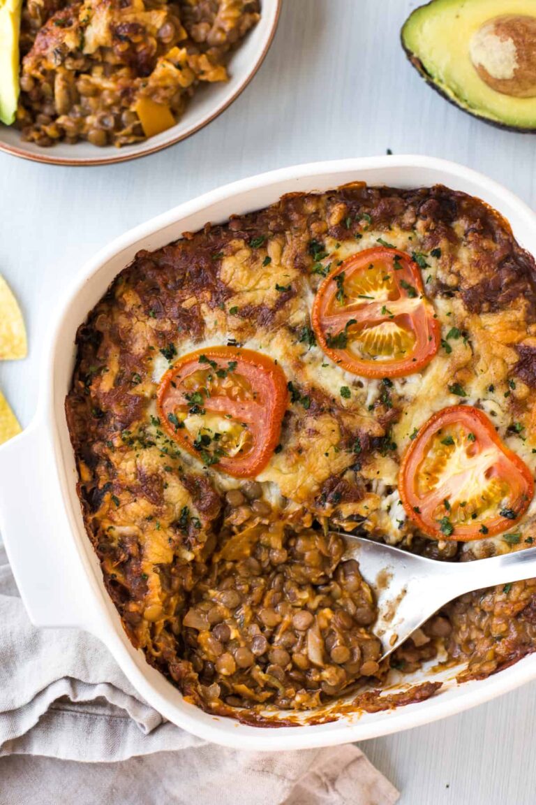 Enchilada Lentil Casserole