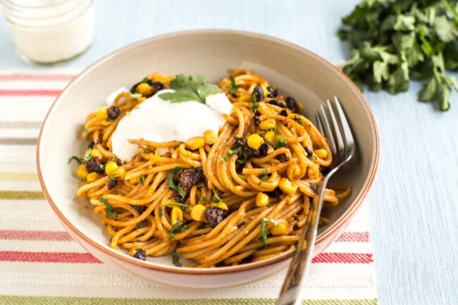Enchilada noodles