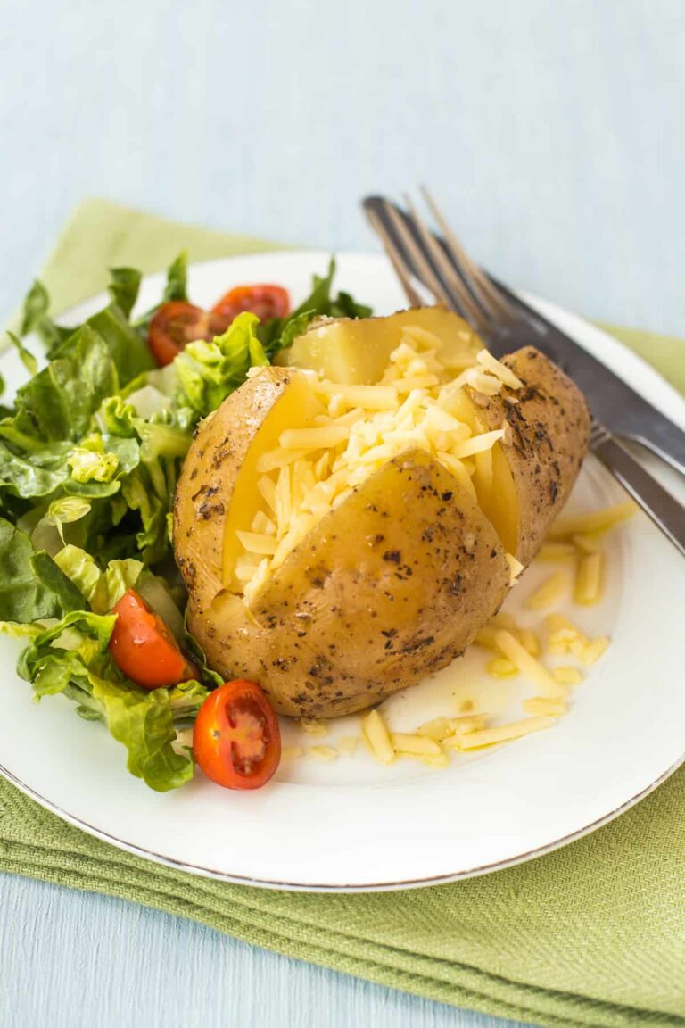 Garlic and Herb Slow Cooker Baked Potatoes