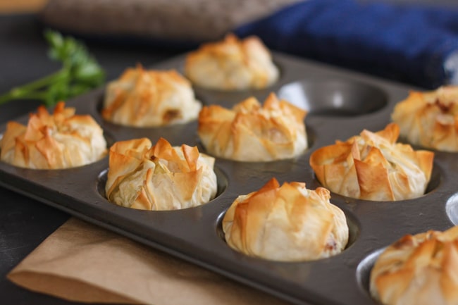 Homity pie bites