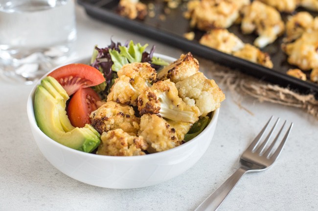 Hummus roasted cauliflower