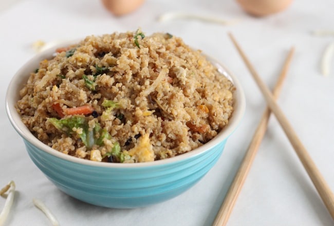 Low-carb cauliflower fried rice