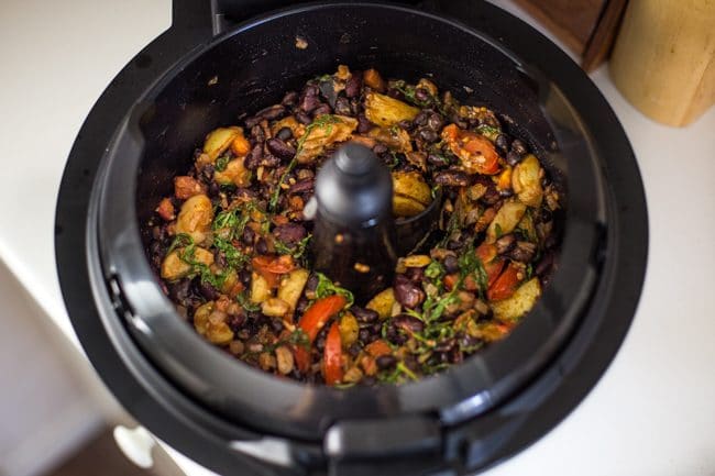 Madagascan bean stew cooking in a Tefal ActiFry