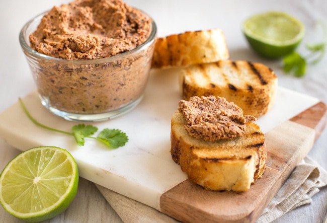 Mexican bean vegetarian pâté