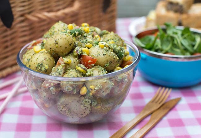 Mint and Pistachio Pesto Potato Salad