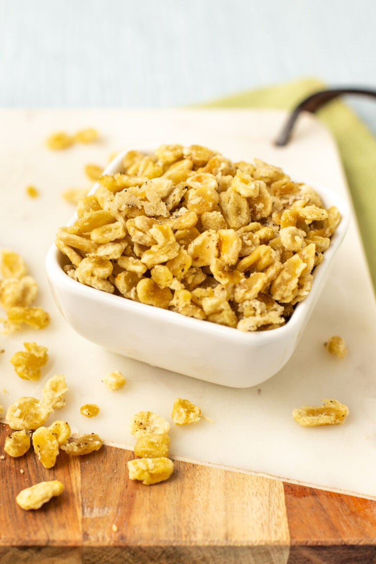 Parmesan Baked Fava Bean Chips