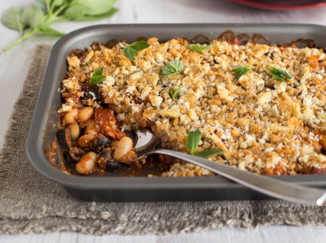 Tomato White Bean Gratin