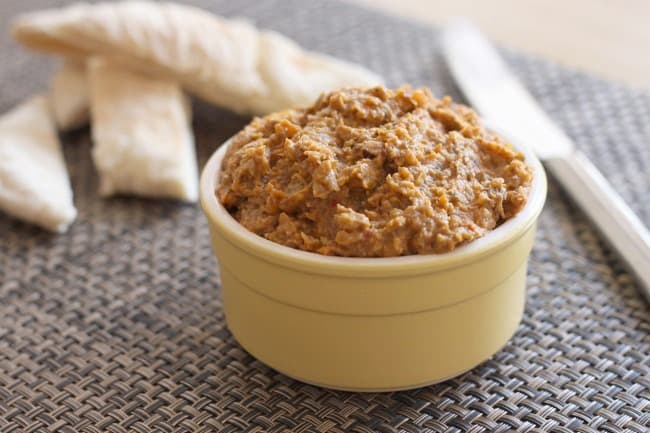Roasted vegetable chickpea pâté