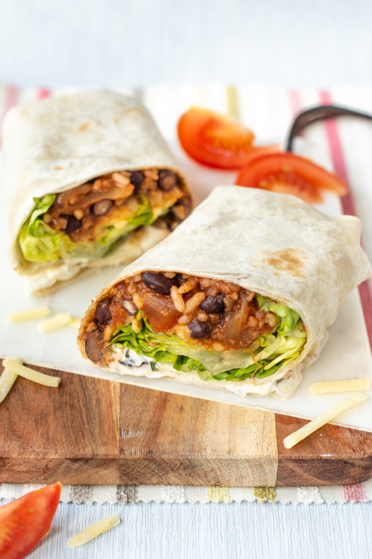 Spicy Black Bean Burritos