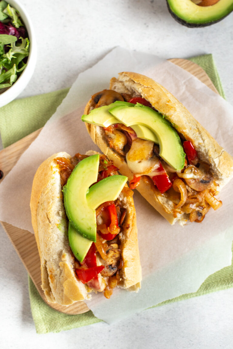 Tex-Mex Vegetarian Cheesesteak Sandwiches