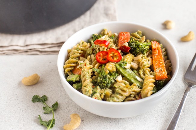 Thai pesto pasta