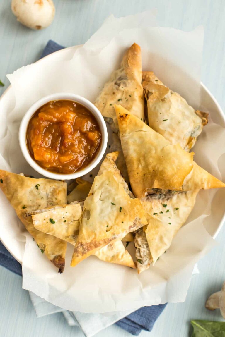 Tofu and Spinach Samosas