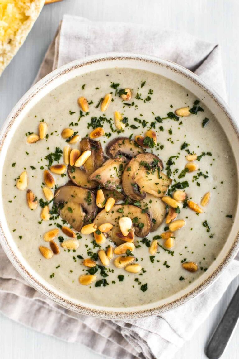Vegan Cream of Mushroom Soup