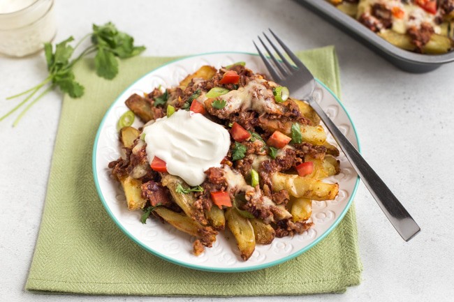 Vegetarian Chilli Cheese Fries