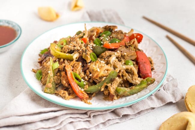 Vegetarian egg fu yung