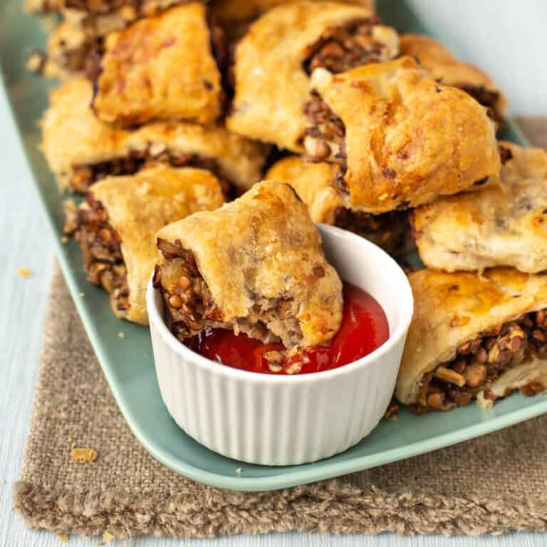 Vegetarian Lentil Sausage Rolls