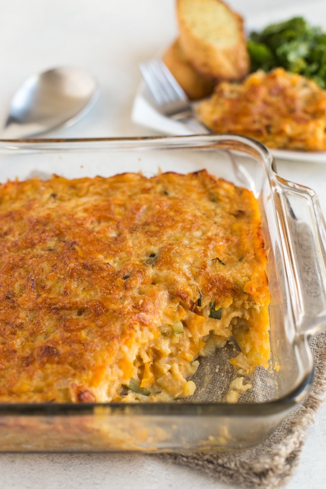 Very veggie lentil bake - this is SO GOOD. Its appearance doesn't do it justice! Vegetarian and gluten-free.