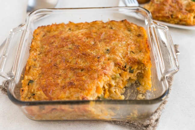Very veggie lentil bake - this is SO GOOD. Its appearance doesn't do it justice! Vegetarian and gluten-free.