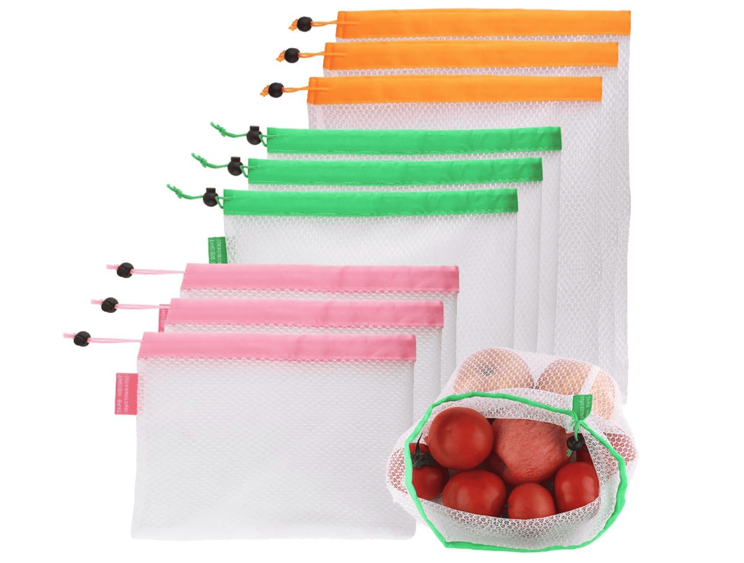 Reusable produce bags.